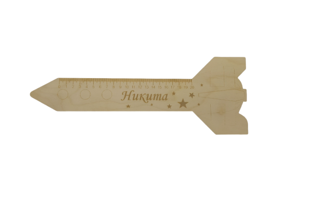 Линейка Ракета, именная