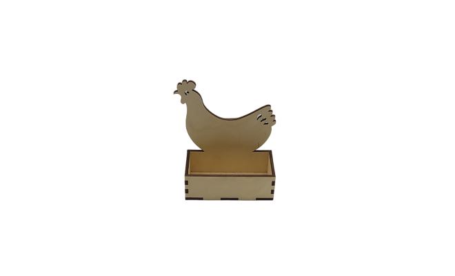 Коробочка с курицей на 2 яйца
